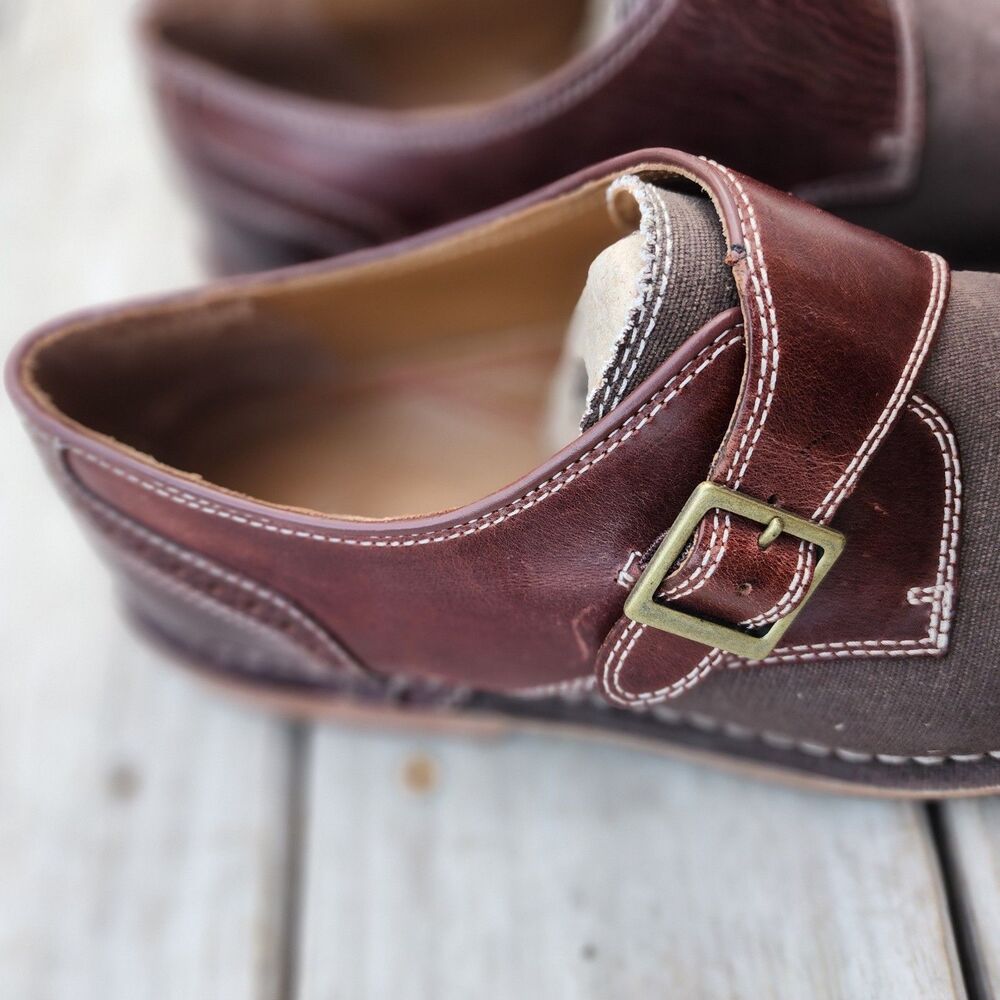 Sebago Men's Classic Brown Moc Loafer Sz 10.5 Buckle Strap Leather Used - Picture 13 of 16